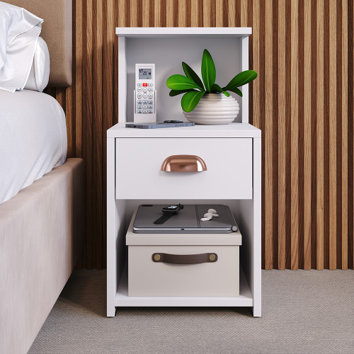 Mesa de cabeceira CLEO - BRANCO