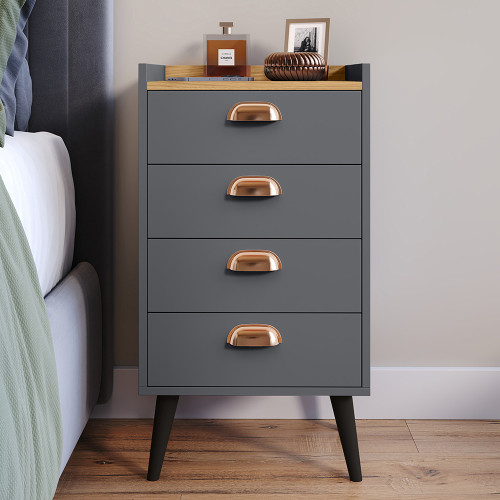 Gaveteiro Monet - Cinza / Hanover