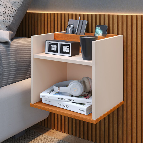 Mesa de cabeceira Madri - Off/Cinamomo