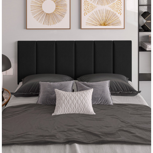Cabeceira Julia 1,40 -  Suede Preto