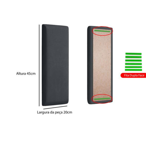 Modulo Avulso RETO 45x20 - Cinza