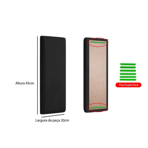 Modulo Avulso RETO 45x20 - Preto