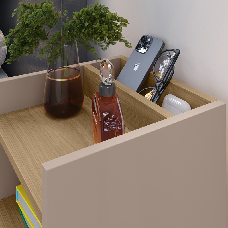 Mesa de cabeceira Max - Fendi / Hanover ( Unitário )