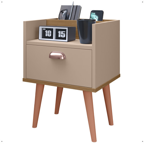 Mesa de Cabeceira Milena - Fendi / Hanover ( Unitário )