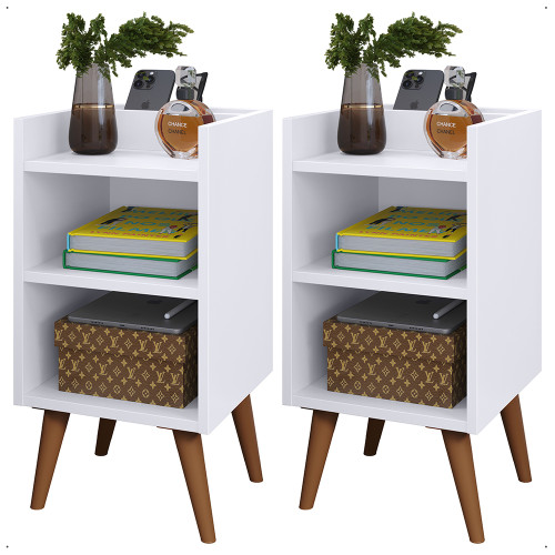 Kit 2 Mesa de Cabeceira MAX - Branco